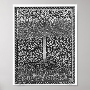 Morgon Träd Poster