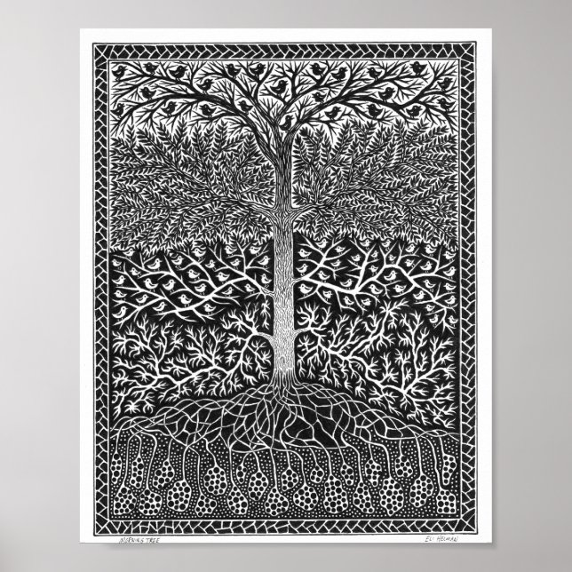 Morgon Träd Poster (Framsidan)