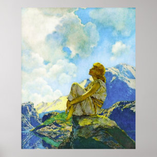 Morgon (vår), vid Maxfield Parrish Poster