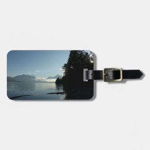 Morgon vid Lake McDonald i Glacier National Park Bagagebricka