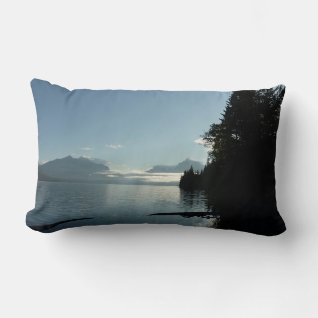 Morgon vid Lake McDonald i Glacier National Park Lumbarkudde (Framsida)