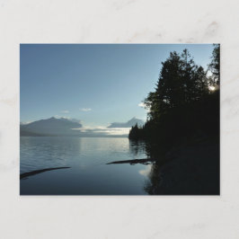 Morgon vid Lake McDonald i Glacier National Park Vykort