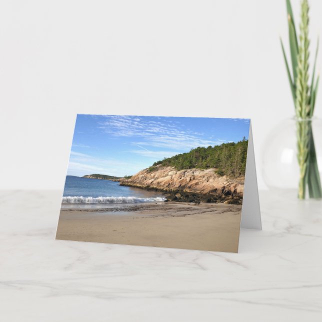 Morgon vid Sand Beach Kort (Framsida)
