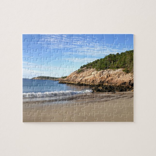 Morgon vid Sand Beach Pussel (Horisontell)