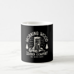Morgon Wood T Lumber Company Camping Carpenter. Kaffemugg