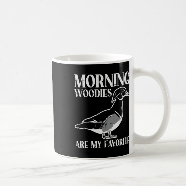 Morgon Woody My Favorite Anka Hunting Funny Hunte Kaffemugg (Höger)