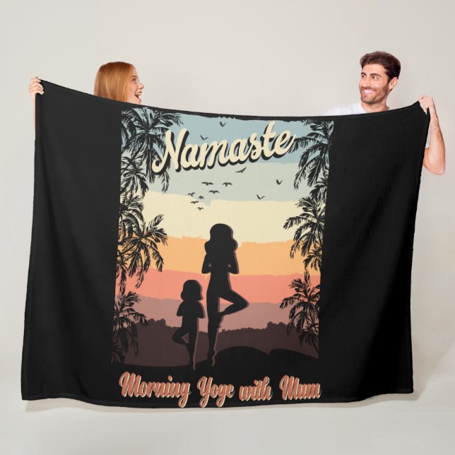 morgon yoga med morsa fleecefilt (På plats)