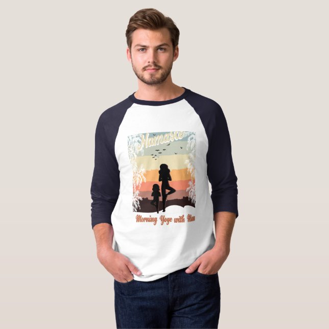 morgon yoga med morsa t shirt (Hel framsida)