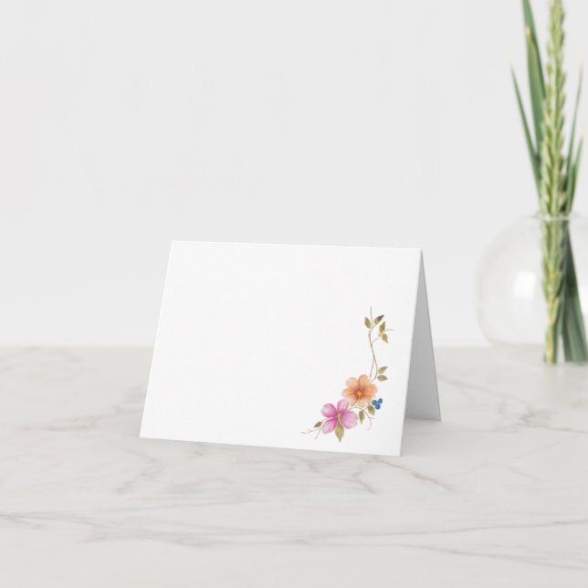 Morgonäng Blommor Kort (Framsida)