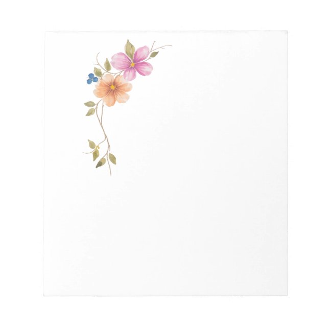 Morgonängens blomningar  anteckningsblock (Framsida)