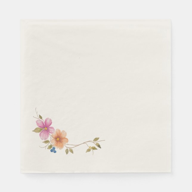 Morgonängens Blomningar Pappersservett (Framsidan)