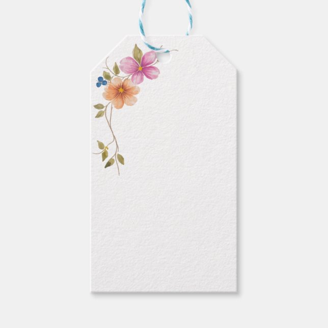 Morgonängens Blomningar Presentetikett (Framsidan)