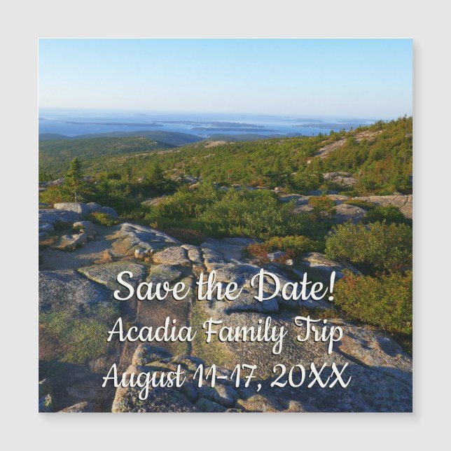 Morgonatop Cadillac Mountain i Acadia (Framsida)