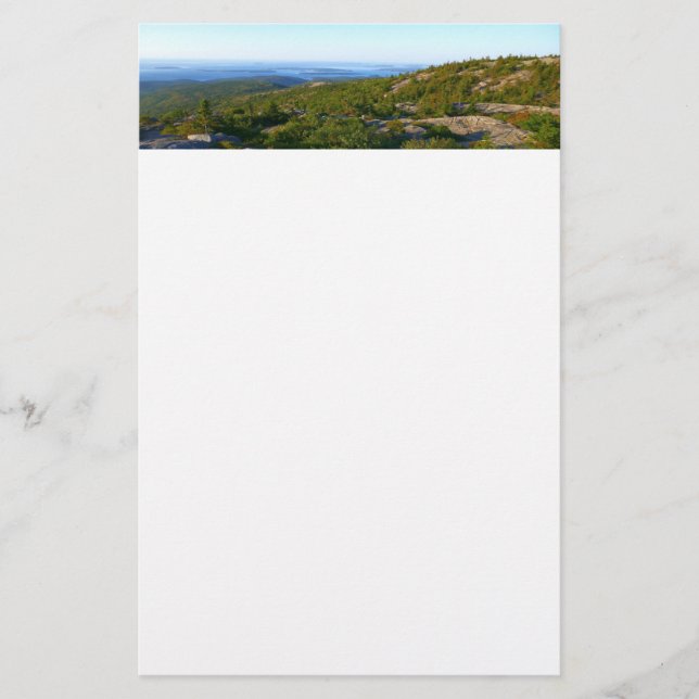 Morgonatop Cadillac Mountain i Acadia Brevpapper (Framsida)