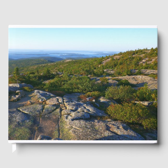 Morgonatop Cadillac Mountain i Acadia Gästböcker (Framsida)