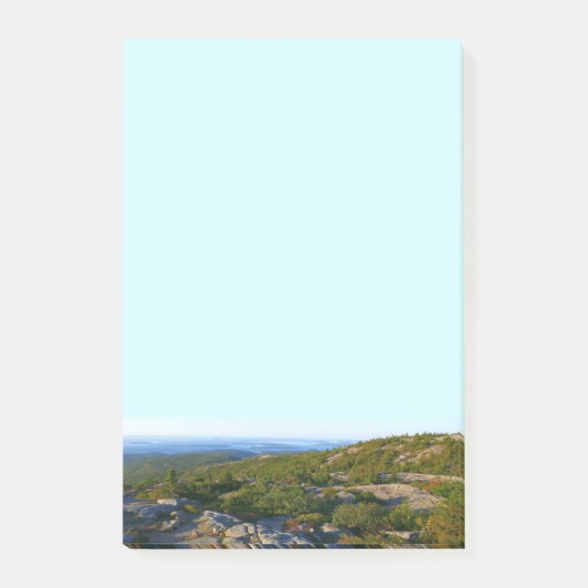 Morgonatop Cadillac Mountain i Acadia Post-it Block (Framsida)