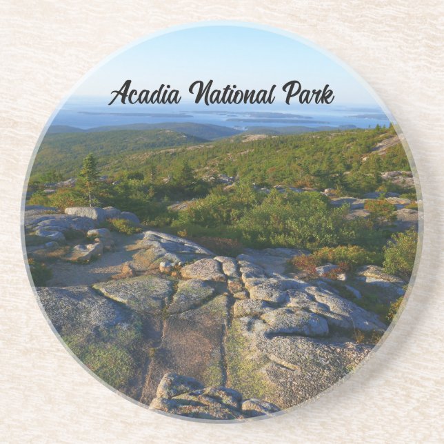 Morgonatop Cadillac Mountain i Acadia Underlägg (Framsidan)