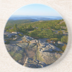 Morgonatop Cadillac Mountain i Acadia Underlägg