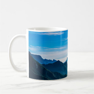 Morgonbergen Mist liggande Kaffemugg