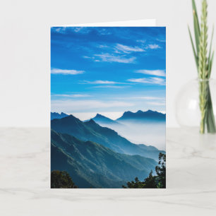 Morgonbergen Mist liggande Kort