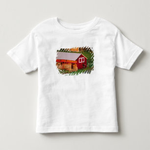 Morgonbestyr på gården. USA, Vermont, Tee Shirt