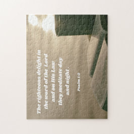 Morgonbibelstudie Psalm 1 Bible Verse Pussel