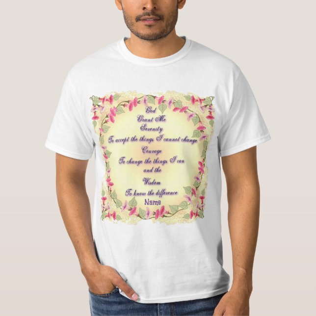 Morgonbön för sinnesfrid   t shirt (Framsida)