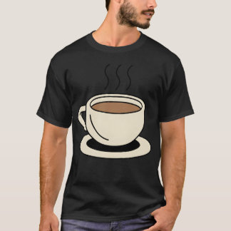 Morgonbryggd kopp illustration retro t shirt
