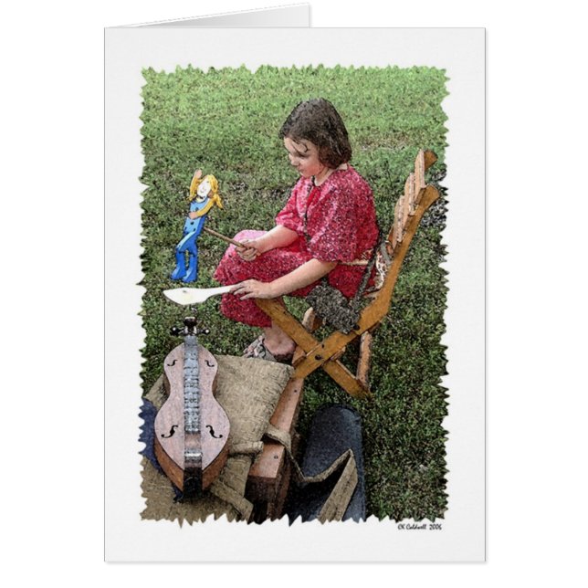 Morgondag musiker hälsningskort (Framsidan)