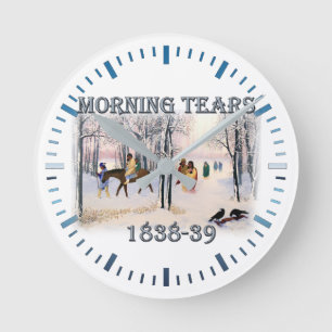 Morgondagen i Tårar skildrar Tårar Tjerokeflotta Rund Klocka