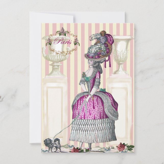 Morgondagen nedför Champs-Élysées Inbjudningar (Framsida)