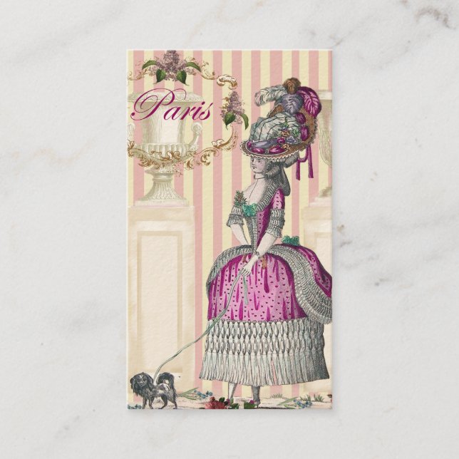 Morgondagen nedför Champs-Élysées Visitkort (Framsida)