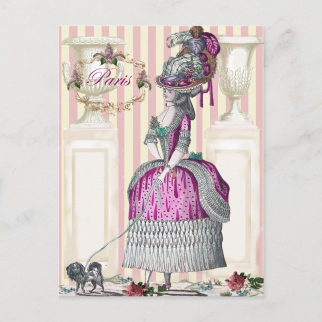 Morgondagen nedför Champs-Élysées Vykort (Framsida)