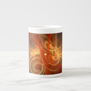Morgondagens Abstrakt Art Benporslin Mugg