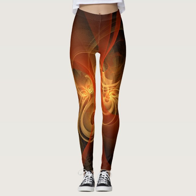 Morgondagens Abstrakt Art Leggings (Framsida)