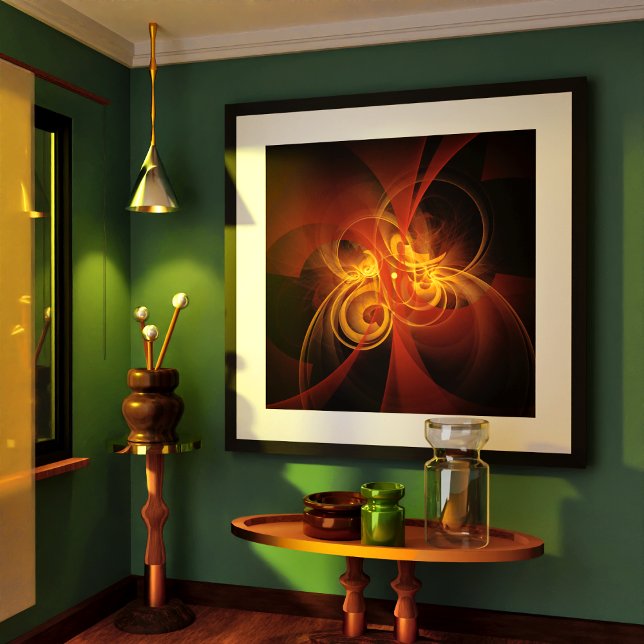 Morgondagens Abstrakt Art Poster (Morning Magic Abstract Art Poster)