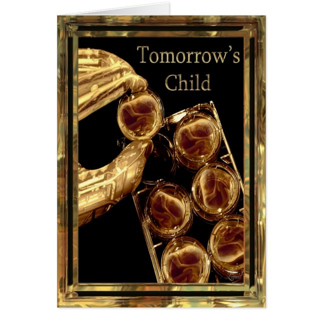 Morgondagens Anpassade för barn Hälsningskort (Framsidan)