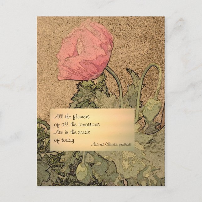 Morgondagens blommor vykort (Framsida)