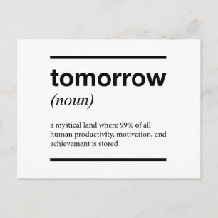 Morgondagens inspirerande design vykort