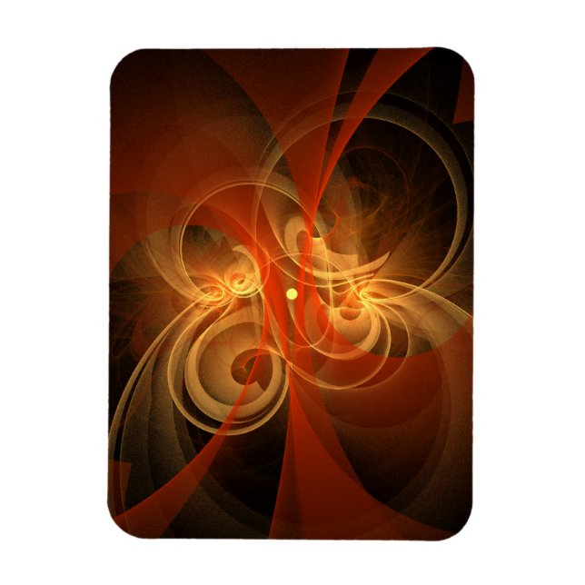 Morgondagens Magnet Abstrakt Art Premium Magnet (Vertikal)