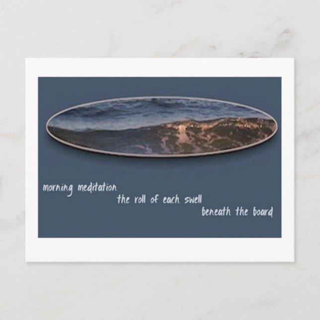Morgondagens Meditation Haiku-vykort Vykort (Framsida)