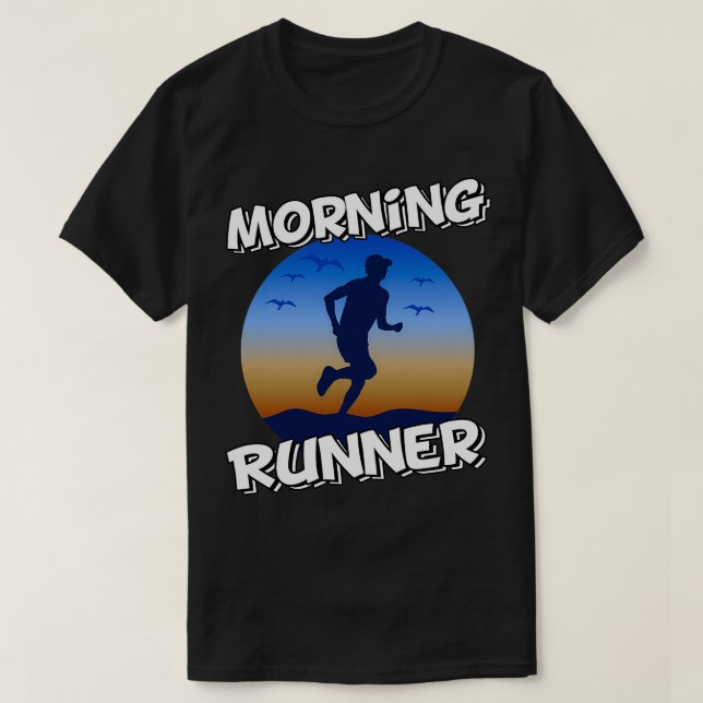 Morgondagens springer på morgonen t shirt (Design framsida)