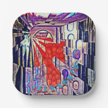 Morgondagens teknik Retro Future Art