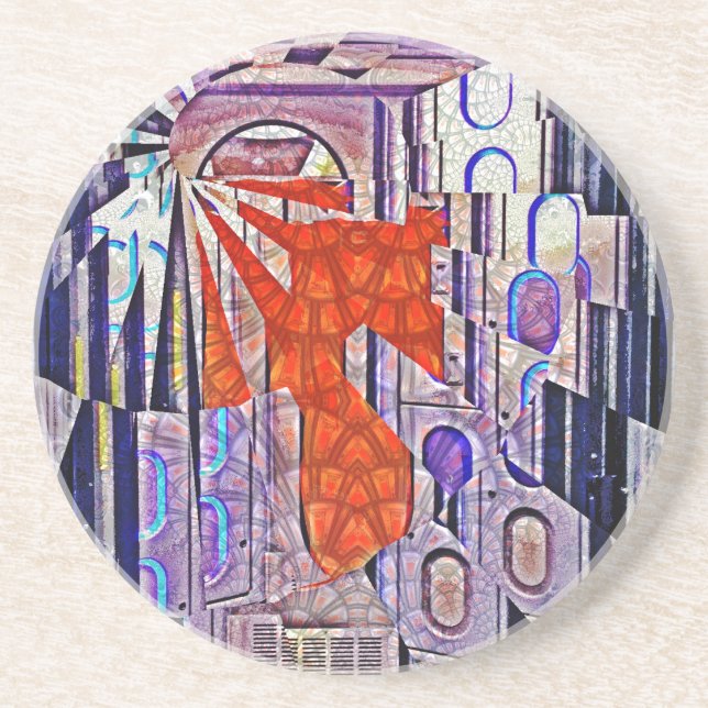 Morgondagens teknik Retro Future Art Underlägg (Framsidan)