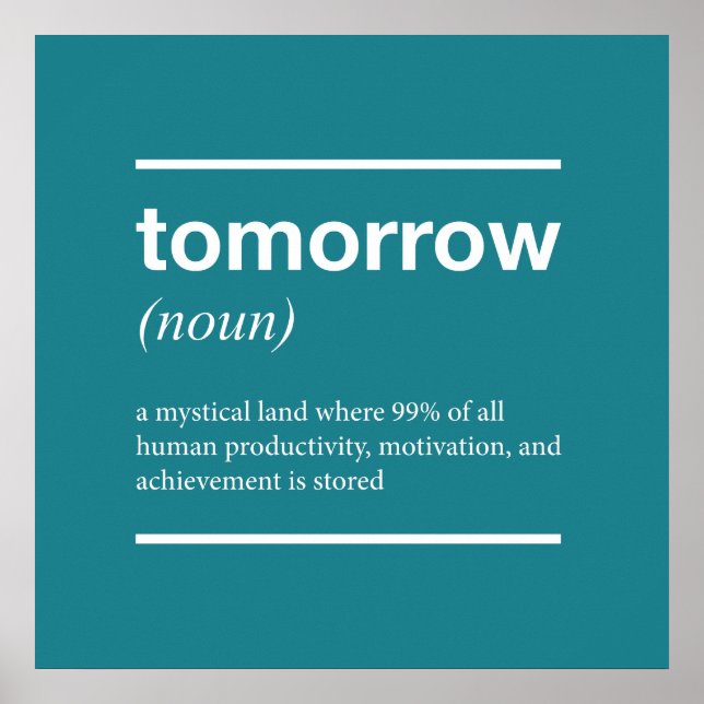 Morgondagens teoribaserade Poster (Framsidan)