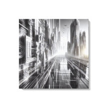 Morgondagens torn: Svartvit Metropolis