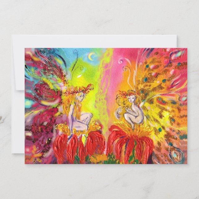 MORGONDAGGRNS ÄNGLAR, Magiskt Guld Glitter Meddelande (Framsida)