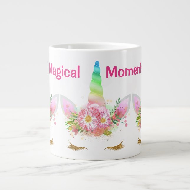 Morgondagsmorgon Unicorn Rainbow Jumbo Mugg (Framsidan)