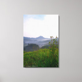 Morgondimma Dimmig Dunstig Landskapsfotografering Canvastryck