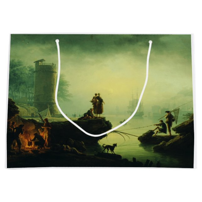 Morgondimma till sjöss av Joseph Vernet  (Framsidan)